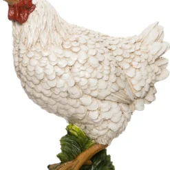 Intratuin Tuinbeeld Kip Wit 25 X 12,5 X 27 Cm
