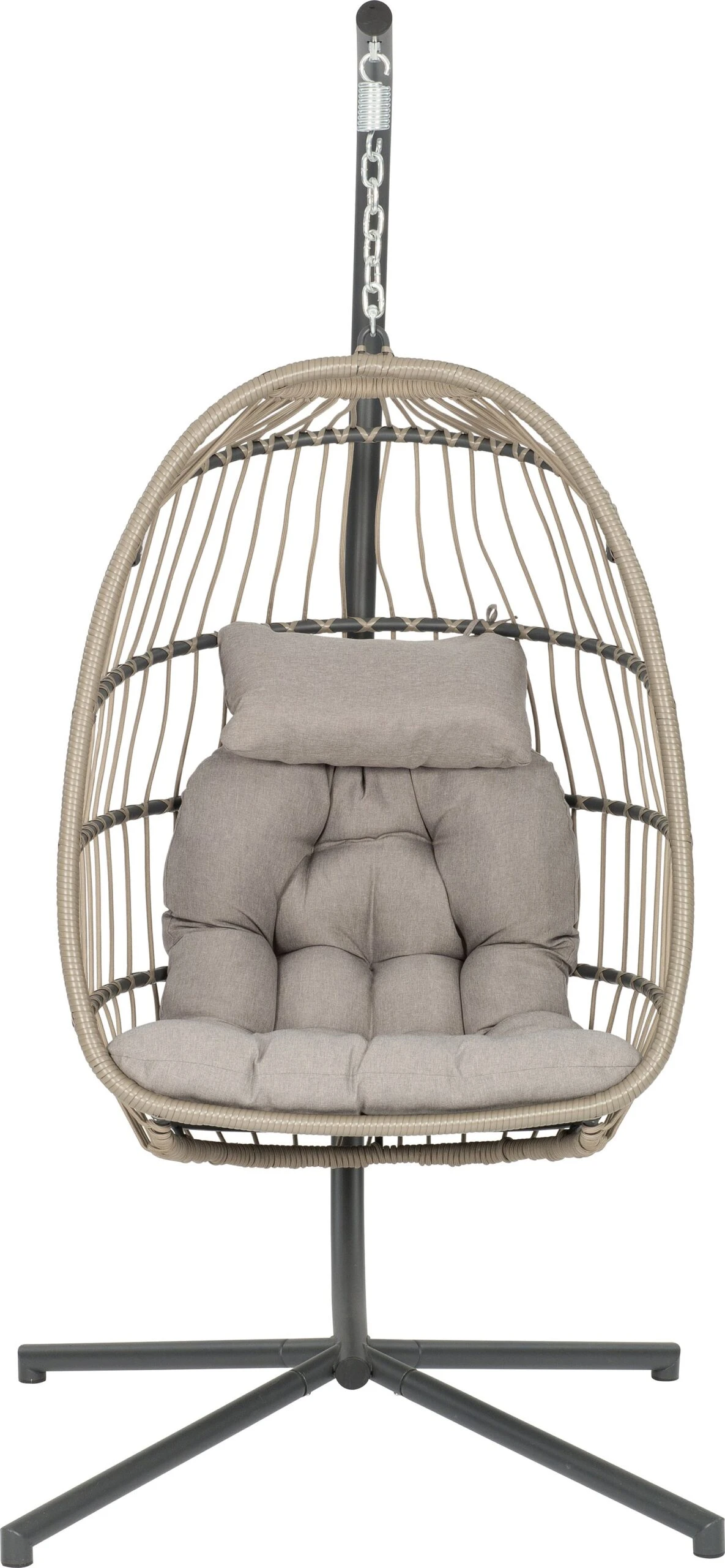 Intratuin Inklapbare Hangstoel Pax Grijs 4 Intratuin Inklapbare Hangstoel Pax Grijs - Afbeelding 2