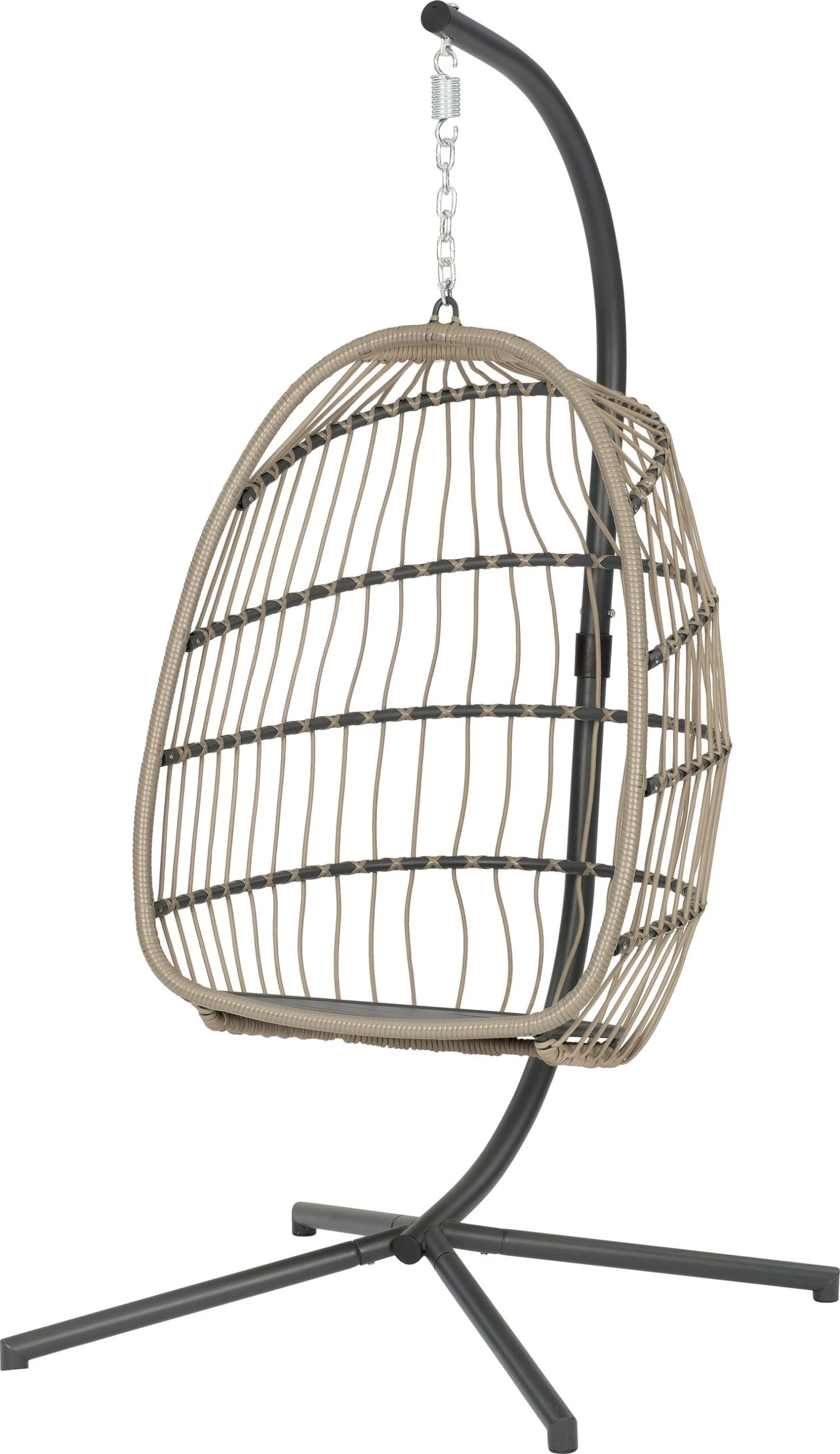 Intratuin Inklapbare Hangstoel Pax Grijs 6 Intratuin Inklapbare Hangstoel Pax Grijs - Afbeelding 4