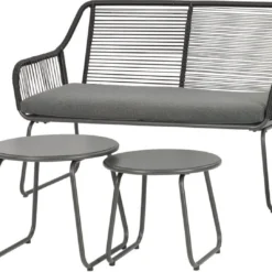 Intratuin 4-zits Loungeset Kik Staal Antraciet