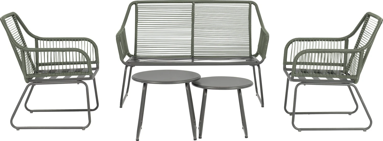 Intratuin 4-zits Loungeset Kik Staal Groen 6 Intratuin 4-zits Loungeset Kik Staal Groen - Afbeelding 4