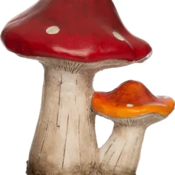 Intratuin Tuinbeeld Paddenstoel Rood / Wit 11,5 X 10 X 14 Cm