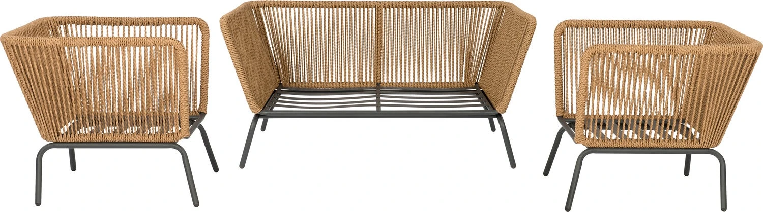 Intratuin 4-zits Loungeset Iris Wicker Naturel 8 Intratuin 4-zits Loungeset Iris Wicker Naturel - Afbeelding 6