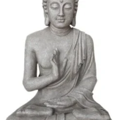 Stone Lite Tuinbeeld Boeddha Grijs 37 X 63 X 73 Cm