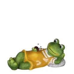 Mica Decorations Tuinbeeld Kikker Geel 46,5 X 24 X 21 Cm