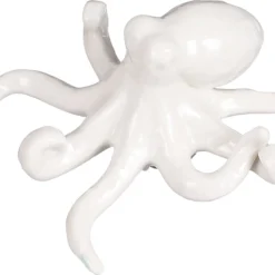 Mica Decorations Tuinbeeld Octopus Wit 12,5 X 11,5 X 6 Cm