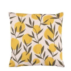 Mica Decorations Outdoor Kussen Canea Geel 45 X 45 X 5 Cm