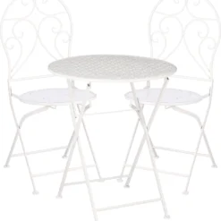 Mica Decorations Bistrotafel Yentl Wit D 60 H 70 Cm -Madison Sales Store 8718861886948 2 1