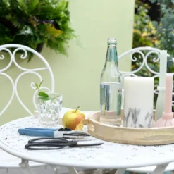 Mica Decorations Bistrotafel Yentl Wit D 60 H 70 Cm -Madison Sales Store 8718861886948 6