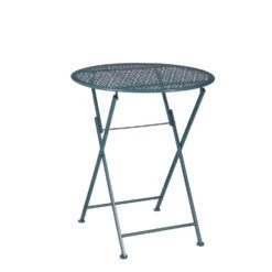 Mica Decorations Bistrotafel Ninet Blauw D 60 H 70 Cm