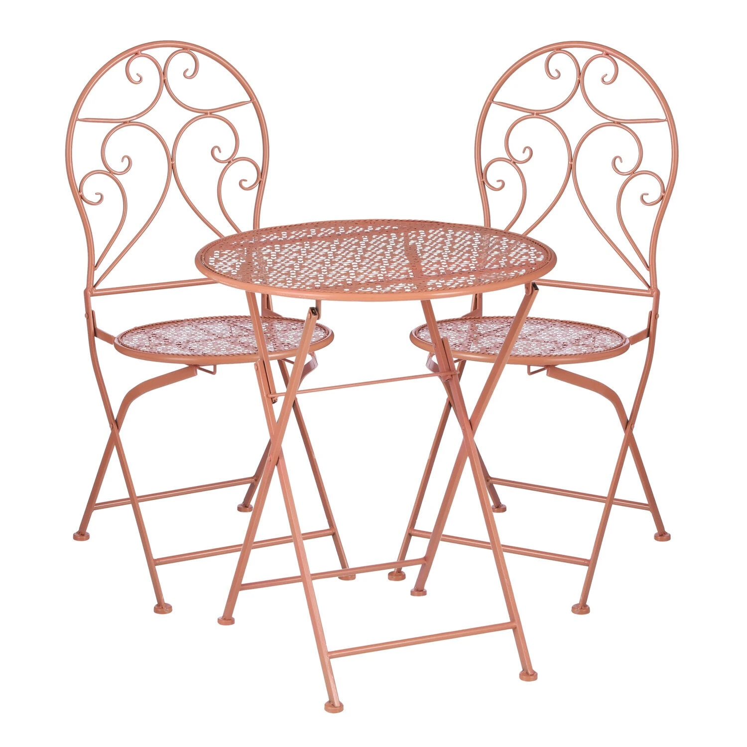 Mica Decorations Bistrotafel Ninet Terracotta D 60 H 70 Cm 4 Mica Decorations Bistrotafel Ninet Terracotta D 60 H 70 Cm - Afbeelding 2