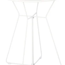 Mica Decorations Bistrotafel Grasse Wit D 60 H 70 Cm