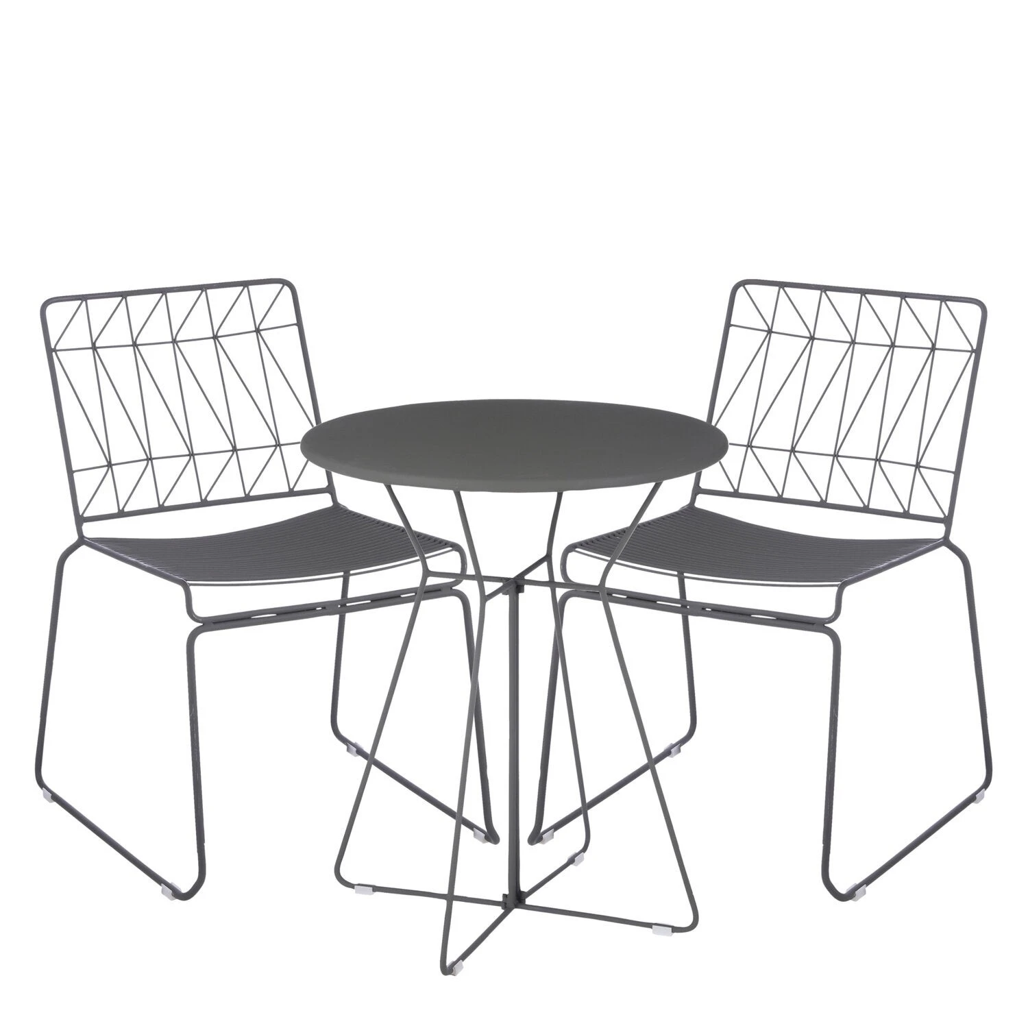 Mica Decorations Bistrotafel Bueno Grijs D 60 H 70 Cm 4 Mica Decorations Bistrotafel Bueno Grijs D 60 H 70 Cm - Afbeelding 2