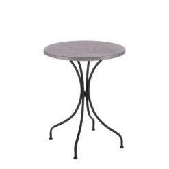 Mica Decorations Bistrotafel Feroza Grijs D 46 H 57,5 Cm