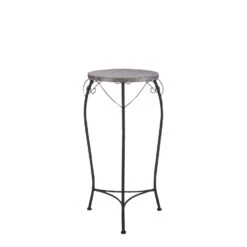 Mica Decorations Bijzettafel Feroza Grijs 35 X 30 X 65 Cm