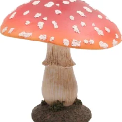 SID Tuinbeeld Paddenstoel Corey Rood / Wit 17 X 17 X 21 Cm