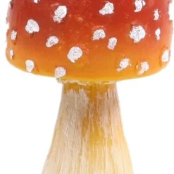 SID Tuinbeeld Paddenstoel Corey Rood / Wit 7 X 7 X 18 Cm