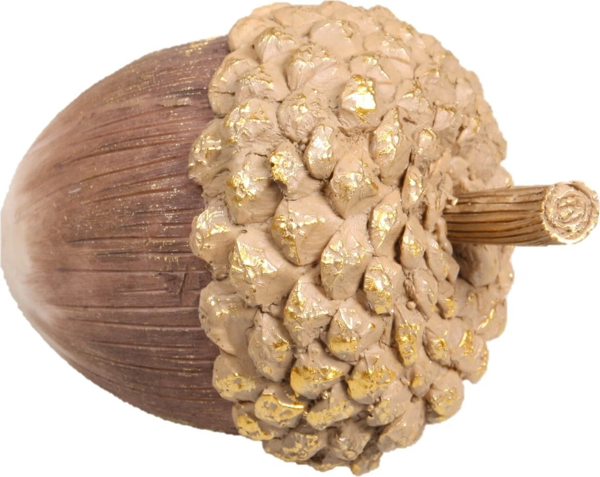 SID Tuinbeeld Eikel Lance Bruin / Goud 12 X 12 X 17 Cm 3 SID Tuinbeeld Eikel Lance Bruin / Goud 12 X 12 X 17 Cm