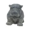 Tuinbeeld Bulldog Zwart / Grijs 24 X 32 X 31 Cm -Madison Sales Store 8719048094514