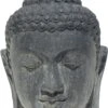 Tuinbeeld Boeddha Hoofd Zwart / Grijs 12 X 12 X 20 Cm 1 Tuinbeeld Boeddha Hoofd Zwart / Grijs 12 X 12 X 20 Cm -Madison Sales Store 8719048094781 1