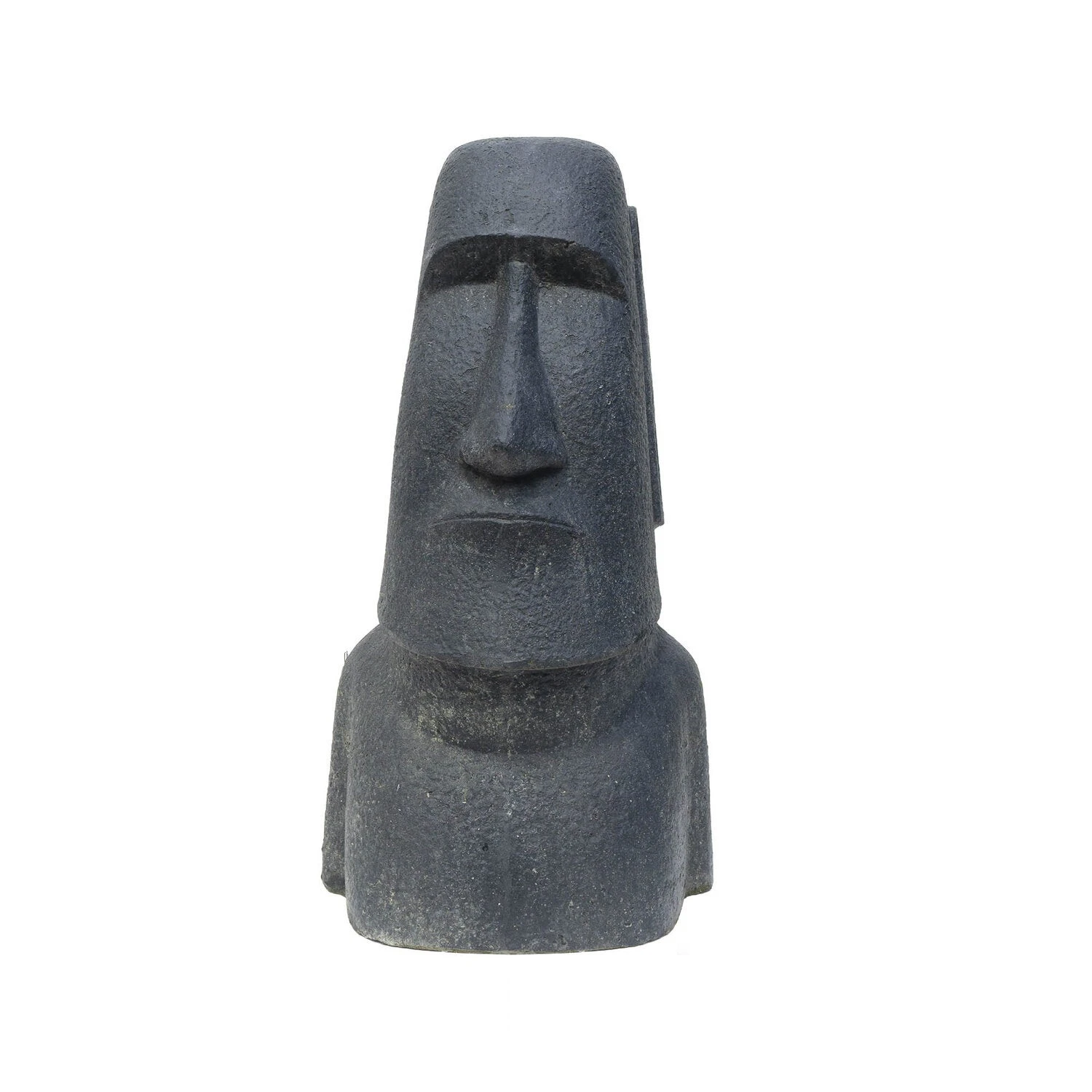 Tuinbeeld Moai Eiland Zwart / Grijs 40 X 35 X 60 Cm 3 Tuinbeeld Moai Eiland Zwart / Grijs 40 X 35 X 60 Cm