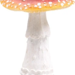 SID Tuinbeeld Paddenstoel Sander Rood / Wit 15 X 15 X 18 Cm