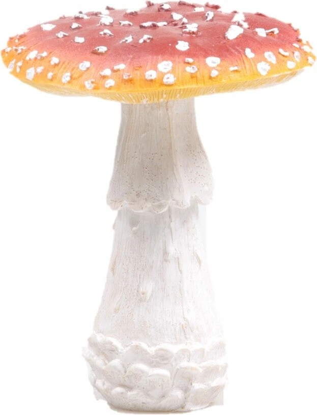 SID Tuinbeeld Paddenstoel Sander Rood / Wit 15 X 15 X 18 Cm 3 SID Tuinbeeld Paddenstoel Sander Rood / Wit 15 X 15 X 18 Cm
