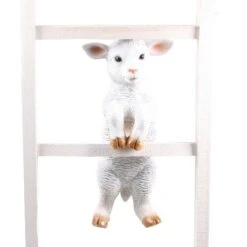 Farmwood Tuinbeeld Lam Wit 22 X 19 X 45 Cm