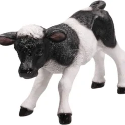Farmwood Tuinbeeld Koe Zwart / Wit 48 X 21 X 33 Cm