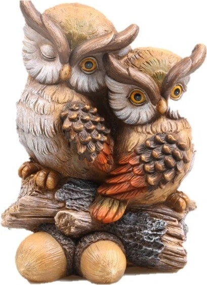 SID Tuinbeeld Uilen Op Tak Ubbe Bruin 26 X 18 X 35 Cm 3 SID Tuinbeeld Uilen Op Tak Ubbe Bruin 26 X 18 X 35 Cm