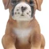 Farmwood Tuinbeeld Boxer Puppie Bruin / Wit 12 X 14 X 15 Cm -Madison Sales Store 8719048109737 0