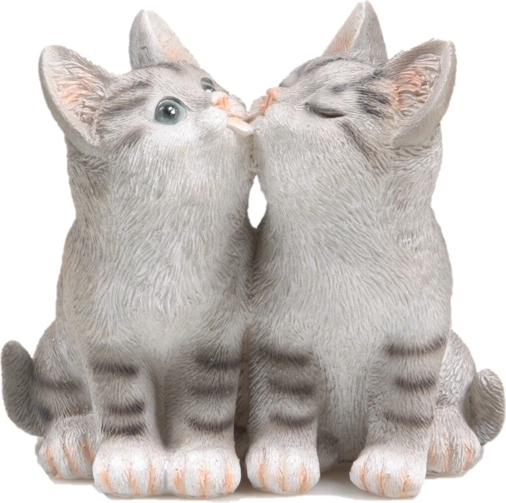 Farmwood Tuinbeeld Katten Grijs 18 X 12 X 17 Cm 3 Farmwood Tuinbeeld Katten Grijs 18 X 12 X 17 Cm