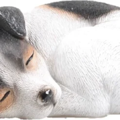 Farmwood Tuinbeeld Jack Russel Puppie Wit / Zwart / Bruin 20 X 11 X 8 Cm