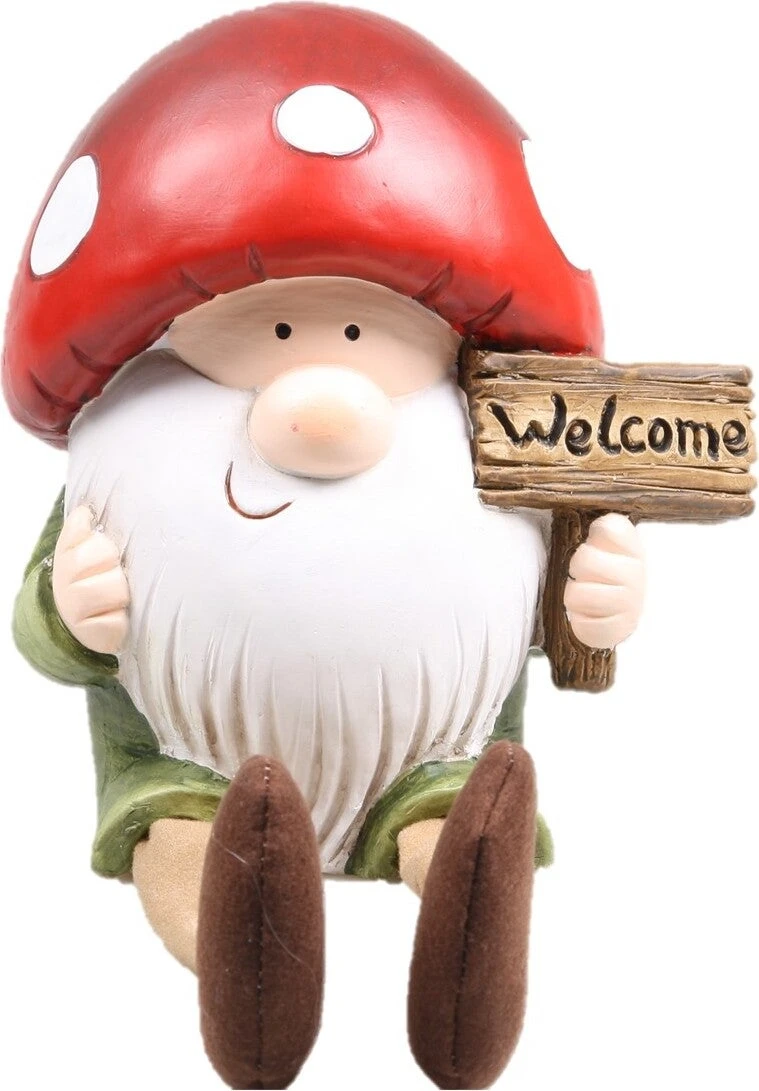 SID Tuinbeeld Kabouter Mr. Mushroom Groen / Rood / Wit 22 X 15 X 23 Cm 3 SID Tuinbeeld Kabouter Mr. Mushroom Groen / Rood / Wit 22 X 15 X 23 Cm