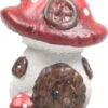 SID Tuinbeeld Paddenstoel Huisje Gerrit Bruin / Rood / Wit 16 X 16 X 25 Cm -Madison Sales Store 8719048114823 0