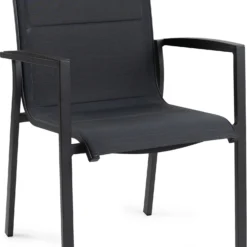 Tierra Outdoor Eettafelstoel Foxx Aluminium Antraciet