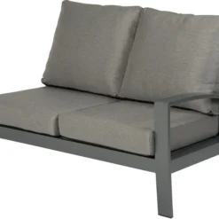 Tierra Outdoor 2-zits Loungebank Valencia Aluminium Antraciet Links