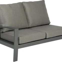 Tierra Outdoor 2-zits Loungebank Valencia Aluminium Antraciet Rechts
