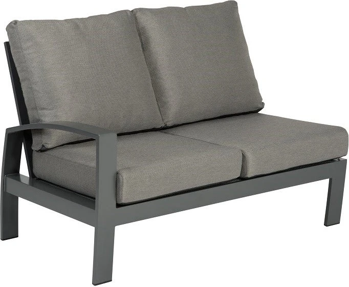 Tierra Outdoor 2-zits Loungebank Valencia Aluminium Antraciet Rechts 3 Tierra Outdoor 2-zits Loungebank Valencia Aluminium Antraciet Rechts