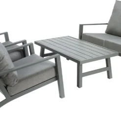 Tierra Outdoor 4-zits Loungeset Lima Aluminium Antraciet