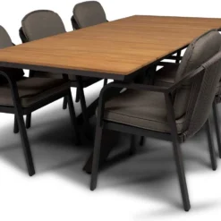 Tierra Outdoor Eettafel Orion Naturel 220 X 100 X 75 Cm -Madison Sales Store 8719638365871 3