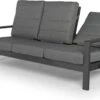 Tierra Outdoor Verstelbare 3-zits Loungebank Queens Aluminium Antraciet