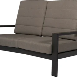 Tierra Outdoor Verstelbare 2-zits Loungebank Queens Aluminium Antraciet