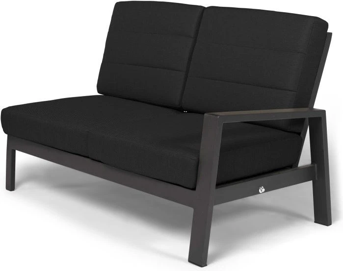 Tierra Outdoor 2-zits Loungebank Queens Aluminium Zwart Links 3 Tierra Outdoor 2-zits Loungebank Queens Aluminium Zwart Links