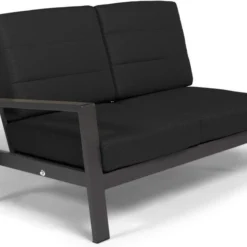 Tierra Outdoor 2-zits Loungebank Queens Aluminium Zwart Rechts