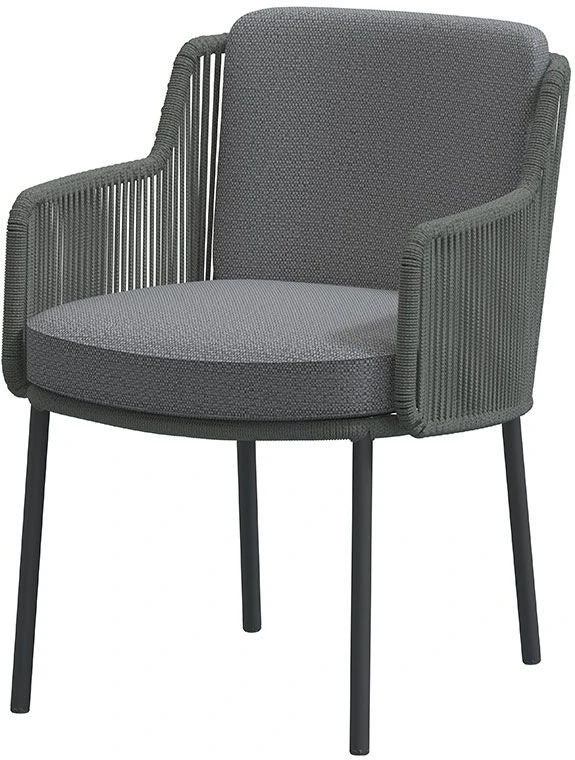 4Seasons Outdoor Eettafelstoel Bernini Grijs 3 4Seasons Outdoor Eettafelstoel Bernini Grijs