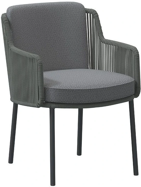 4Seasons Outdoor Eettafelstoel Bernini Grijs 4 4Seasons Outdoor Eettafelstoel Bernini Grijs - Afbeelding 2