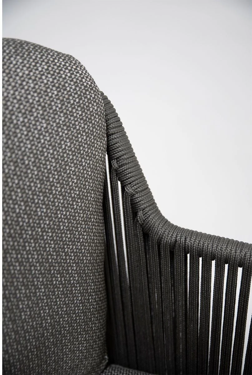 4Seasons Outdoor Eettafelstoel Bernini Grijs 5 4Seasons Outdoor Eettafelstoel Bernini Grijs - Afbeelding 3