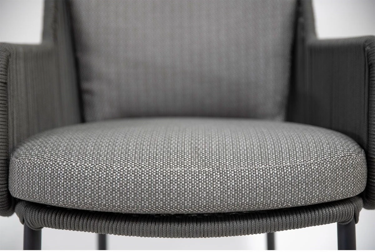 4Seasons Outdoor Eettafelstoel Bernini Grijs 6 4Seasons Outdoor Eettafelstoel Bernini Grijs - Afbeelding 4