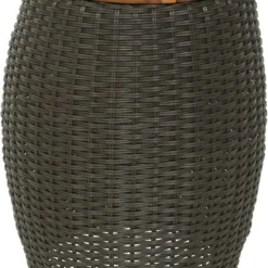 Outdoor Living By Decoris Bijzettafel Palma Antraciet D 40 H 49 Cm